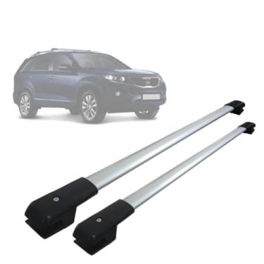 Imagem de Rack Bagageiro De Teto Travessa Kia Sorento 2010 a 2013 Alumínio MN-40