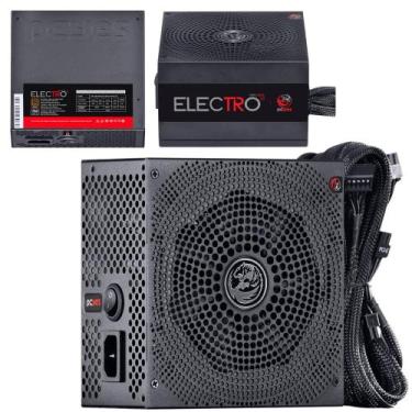 Imagem de Fonte Para Pc Gamer Eletro V2 750W ATX Com 6 Cabos Conectores  115V/23