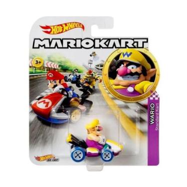 Imagem de Hot Wheels Mario Kart Wario Standard Kart Original 1magnus, Roxo, Amar