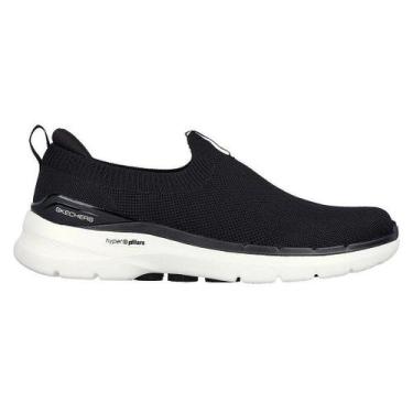 Imagem de Tênis Skechers Go Walk 6 Masculino - Preto e Branco - Conforto e Estil