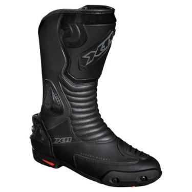 Imagem de Bota Cano Longo X11 Race Track Moto Motoqueiro Motociclista, 43, Preta