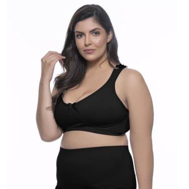 Imagem de Sutiã Sustentação BR Lingerie 1401 Plus Size, 54, Preto