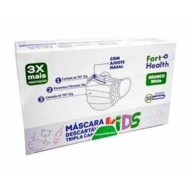Imagem de Mascara Descartavel Infantil 50 unidades