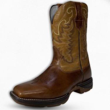 Imagem de Bota Solado Jump Masculina Couro Legitimo Grosso Dawson New, Marrom, 4