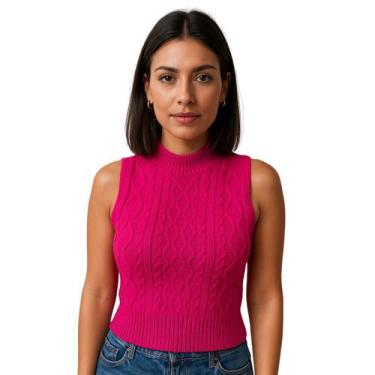 Imagem de Colete Feminino Fechado De Tricô Modal Casual Curto 1 Un - Kdin, U, Pi