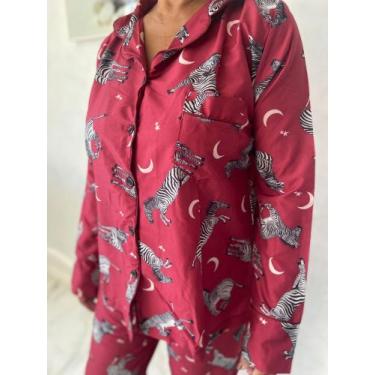 Imagem de Pijama Feminino Americano Longo Inverno - Raylay Store, M