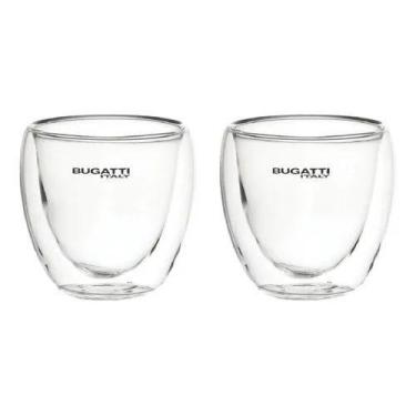 Imagem de Conjunto 2 Xícaras de Chá com Parede Dupla 250ml Bugatti