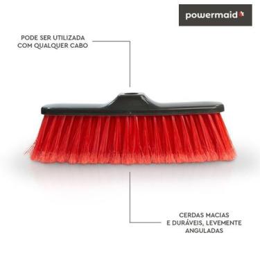 Imagem de Vassoura Multiuso Macia SEM CABO POWERMAID ORIGINAL, USO INTERNO