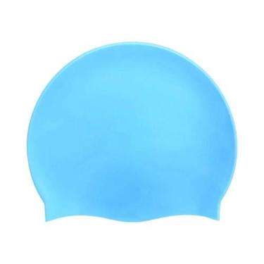Imagem de Touca De Natação Unissex De Silicone Confortável, Durável, Antiderrapa