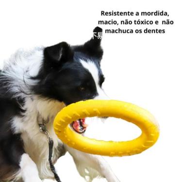 Imagem de Argola, disco, frisbee voadora para cachorro Tamanho:M 28CM - PetzGril