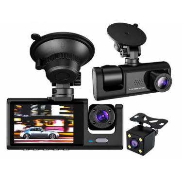 Imagem de Dash Cam para Carro com Visão Noturna e Gravação em Loop - Câmera Veic