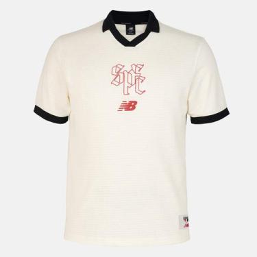 Imagem de Camisa São Paulo Tricot New Balance, Off white, Preto, M