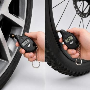Imagem de Dispositivo Verificador De Ar Pneu Chaveiro Portátil Para Borracharia 