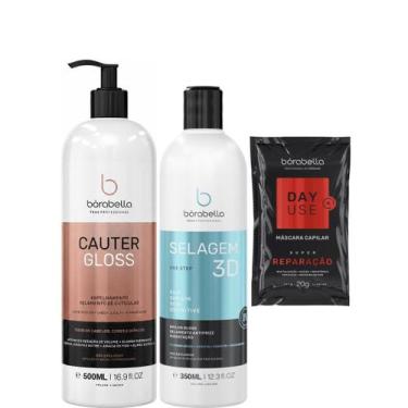Imagem de Borabella Cauter Gloss 500ml + Selagem 3D Semi Definitiva 350ml