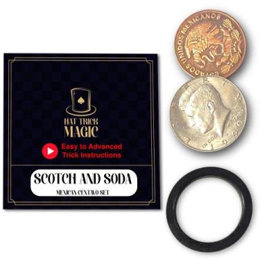 Imagem de Conjunto de Ilusão com Moedas Coin Illusions Hat Trick Magic Scotch an