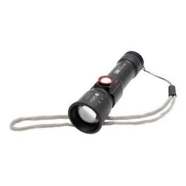 Imagem de Lanterna Led Profissional Recarregável Tática 3 Zoom Lt-429 - LATEK
