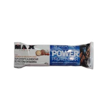 Imagem de Barra Proteica Max Titanium Power Protein Bar Bombom de Avelã 41G
