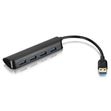 Imagem de Hub USB 3.0 Slim - 4 Portas - Super Speed - Preto - Multilaser AC289