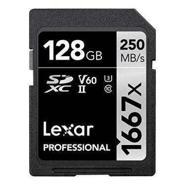Imagem de Lexar Professional 128GB 1667x V60 SD 250 MB/s 90 MB/s