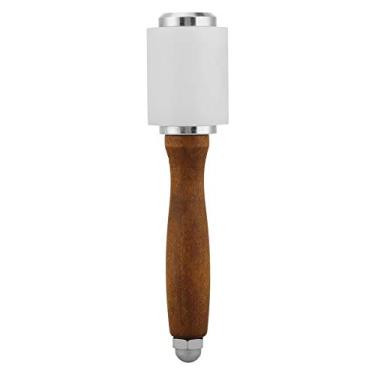 Imagem de Martelo de nylon com cabo de madeira, martelo de couro, martelo de entalhe, martelo de couro de vaca para costura, kit de ferramentas de estampagem