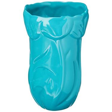 Imagem de Vaso Relevo Tulipa Peq Ceramicas Pegorin Turqueza