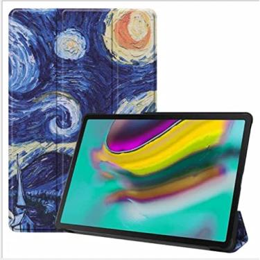 Imagem de YYSS Capa para tablet Amazon Kindle Fire HD 8 (versões 2016 2017 2018, 8ª/7ª/6ª geração), 8", Smart Cover com função automática de despertar/hibernar, padrão vívido