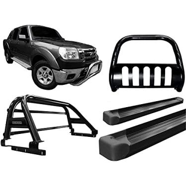 Imagem de Kit quebra mato+Estribo Plat +Santo Ant Ranger 97 a 12 PRETO