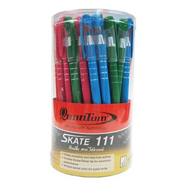 Imagem de Caneta esferográfica QuanTum 0,5 mm Skate 111, tinta azul, cor aleatória, pacote com 50 peças.