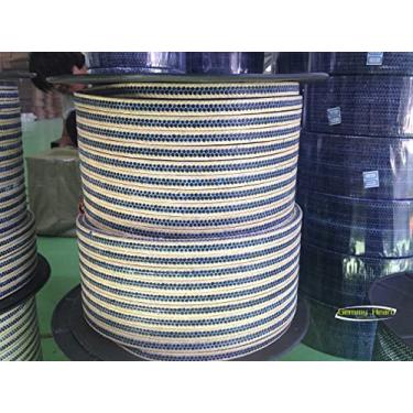 Imagem de Fibra de Aramida Kevlar e Fibra de Carbono Tecido Misturado Embalagem 1metro Personalizável (12mm×12mm)