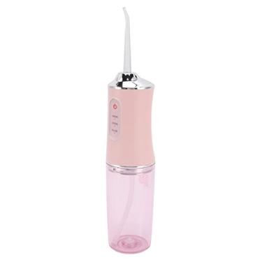 Imagem de Irrigador oral, bateria de 800 mAh três modos água fio dental sem fio 220 ml grande capacidade para eliminar o odor oral (rosa)