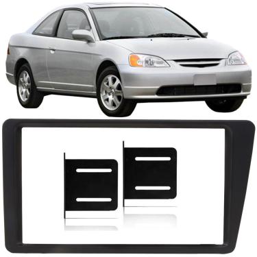 Imagem de Moldura de Painel 2 Din 7" Polegadas Honda Civic 2001 2002 2003 2004 2005 2006 Padrão Chinês