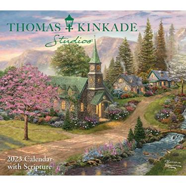Imagem de Thomas Kinkade Studios 2023 Deluxe Wall Calendar with Scripture