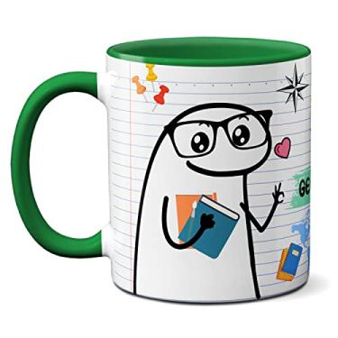 Imagem de Caneca Professor De Geografia Prova Fácil Pra Quem Estudou (Verde)