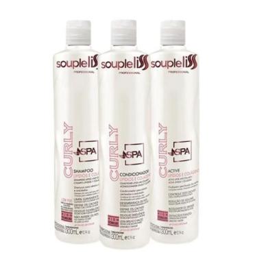 Imagem de Kit Home Care Spa Curly Cacheados Shampoo 300ml + Condicionador 300ml