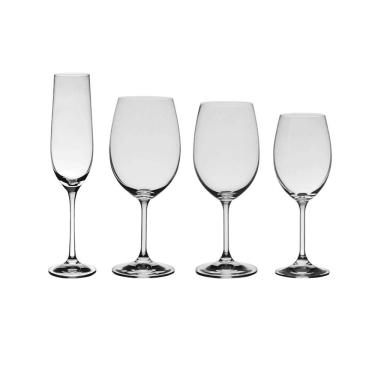 Imagem de Jogo 24 Taças De Cristal Bohemia Champagne, Água E Vinhos