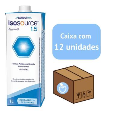 Imagem de Isosource 1.5 Kcal 1000ml - Caixa com 12 unidades - Nestlé