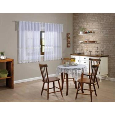 Imagem de Cortina De Renda Arabesco Branca 2,80Mx1,50M + 30Cm