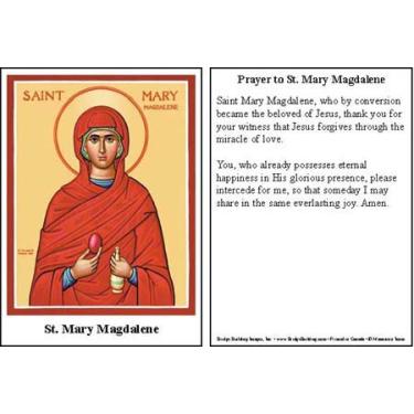 Imagem de Cartão de oração de Maria Madalena – Conjunto com 100