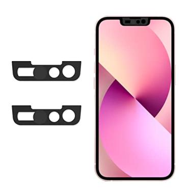 Imagem de Capa protetora de câmera para iPhone, capa de lente de câmera compatível com iPhone 13/13Pro/13mini/13Pro Max, protetor de lente de câmera protege privacidade e segurança (preto)