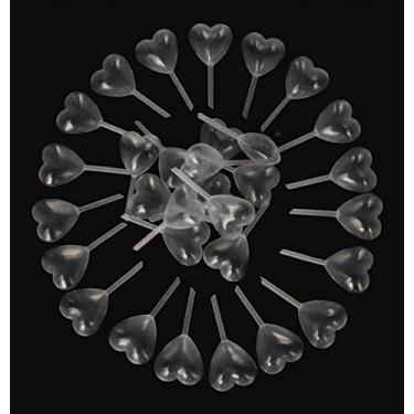 Imagem de Art&Beauty Pipeta de plástico descartável transparente 4 ml em forma de coração com conta-gotas líquido pasteur pipetas de transferência
