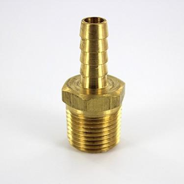 Imagem de Parker 125HBL-4-6-pk20 Mangueira Barb, 0,64 cm ID x 0,95 cm MNPT, latão (pacote com 20)