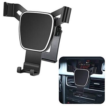 Imagem de LUNQIN Suporte de telefone de carro para Audi A4 2009-2016 Suporte de navegação para decoração de interiores Suporte de celular