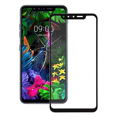 Imagem de HUANGYUNCHAO Acessórios telefônicos Lente de vidro externo da tela frontal para LG G8S ThinQ LMG810 LM-G810 LMG810AW Substituição do telefone celular