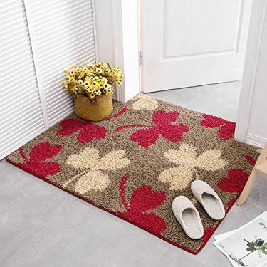 Imagem de Tapete de porta de entrada, vários padrões tapete de porta super macio antiderrapante absorção de água para sala de estar quarto estudo banheiro varanda quarto infantil tapete de cabeceira, C, 100 * 100 cm