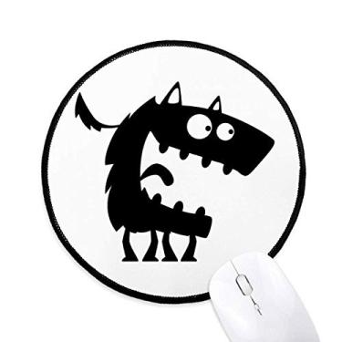 Imagem de DIYthinker Universo e Alien Monster Mouse Pad Desktop Office Tapete redondo para computador