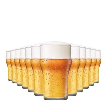 Imagem de Ruvolo, Jogo de Copo Nonic M, Copo de Vidro para Cerveja 12 pcs,350ml