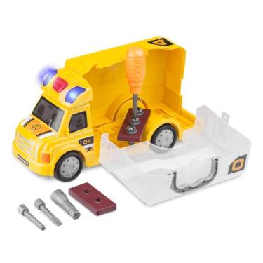 Imagem de Brinquedo Caminhão De Construção Workshop Junior Truck Com Acessórios