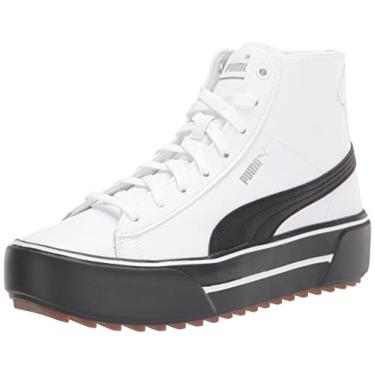 Imagem de PUMA Tênis feminino de couro médio Kaia, Puma branco-puma prata, 8