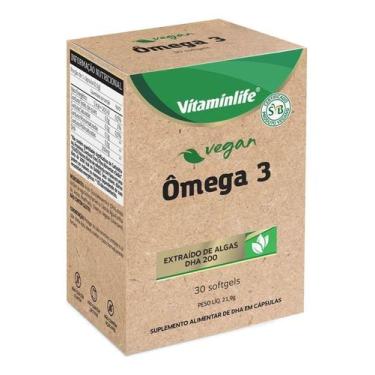Imagem de Vegan Ômega 3 (Extraído De Algas Dha 200Mg) 30Cp Vitaminlife
