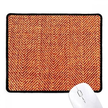 Imagem de Mousepad abstrato de tecido marrom linho, borda costurada, tapete de borracha para jogos